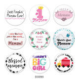 20MM family Print glass snaps buttons