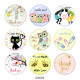 20MM cartoon Print glass snaps buttons