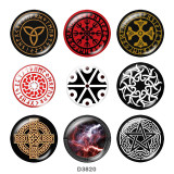 20MM symbol  Print glass snaps buttons