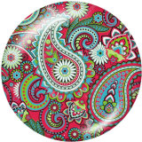 20MM Pattern  Print glass snaps buttons