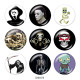 20MM  Halloween  Print glass snaps buttons