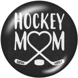 20MM  Hockey  Print glass snaps buttons