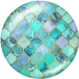 20MM  Pattern  Print glass snaps buttons
