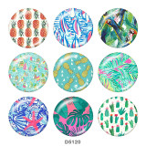 20MM  Pattern  Print glass snaps buttons  Beach Ocean