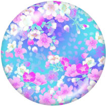 20MM  Pattern  Print glass snaps buttons