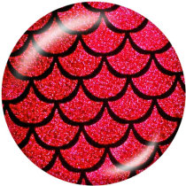 20MM Fish scales    Print glass snaps buttons