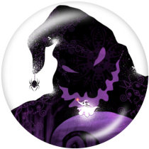 20MM  Halloween  Print glass snaps buttons