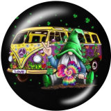 20MM  happy easter  Print glass snaps buttons