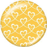 20MM  Pattern  Print  glass snaps buttons LOVE