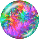 20MM  beach  Print  glass snaps buttons Beach Ocean