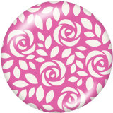 20MM  Pattern  Print  glass snaps buttons LOVE