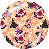 20MM  Frog  Pattern  Print  glass snaps buttons