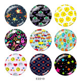 20MM  Pattern  Print  glass snaps buttons