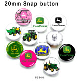 10pcs/lot truck  glass picture printing products of various sizes  Fridge magnet cabochon