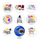 20MM  hocus  pocus  Print  glass snaps buttons Halloween