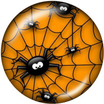 20MM  Halloween  Print  glass snaps buttons