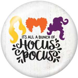 20MM  hocus  pocus  Print  glass snaps buttons Halloween