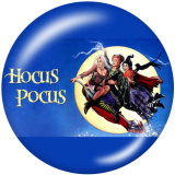 20MM  hocus  pocus  Print  glass snaps buttons Halloween