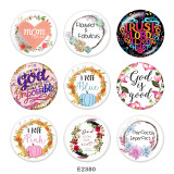 20MM   MOM  Print  glass snaps buttons