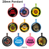 10pcs/lot Car glass picture printing products of various sizes  Fridge magnet cabochon