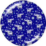 20MM  pattern  eye Print  glass snaps buttons