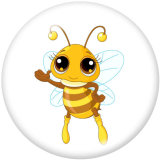 20MM  honeybee  Print  glass snaps buttons