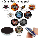10pcs/lot motorcycle  glass picture printing products of various sizes  Fridge magnet cabochon