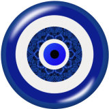 20MM  pattern  eye Print  glass snaps buttons