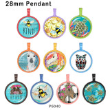 10pcs/lot animal  glass picture printing products of various sizes  Fridge magnet cabochon