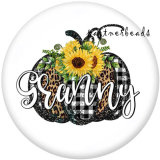 20MM  MOM  Print   glass  snaps buttons