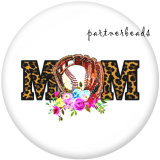 20MM  MOM   Print   glass  snaps buttons