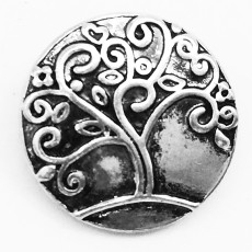 20MM life Tree snap silver Plated snap button
