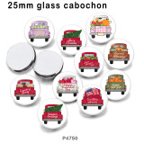 10pcs/lot festival glass picture printing products of various sizes  Fridge magnet cabochon