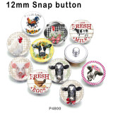 10pcs/lot farm  glass picture printing products of various sizes  Fridge magnet cabochon