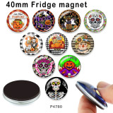 10pcs/lot Halloween glass picture printing products of various sizes  Fridge magnet cabochon