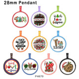 10pcs/lot teacher glass picture printing products of various sizes  Fridge magnet cabochon