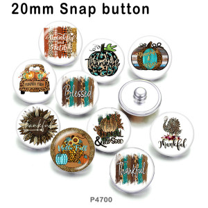 10pcs/lot Thanksgiving glass picture printing products of various sizes  Fridge magnet cabochon