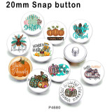 10pcs/lot Thanksgiving glass picture printing products of various sizes  Fridge magnet cabochon