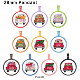 10pcs/lot festival glass picture printing products of various sizes  Fridge magnet cabochon