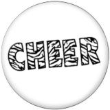 20MM CHEER Dance  Print  glass  snaps buttons