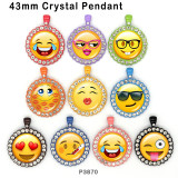 10pcs/lot emoji glass picture printing products of various sizes  Fridge magnet cabochon