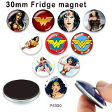 10pcs/lot Marvel glass picture printing products of various sizes  Fridge magnet cabochon