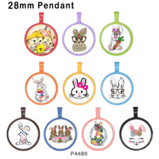 10pcs/lot Easter glass picture printing products of various sizes  Fridge magnet cabochon