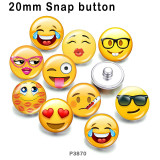 10pcs/lot emoji glass picture printing products of various sizes  Fridge magnet cabochon
