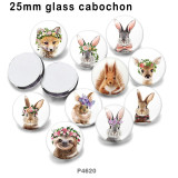 10pcs/lot animal glass picture printing products of various sizes  Fridge magnet cabochon