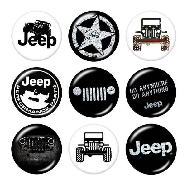 20MM  Car  Print glass snaps buttons
