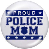 20MM   Love  MOM  Print  glass  snaps buttons