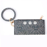 Snaps Leopard print series sandwich bracelet bag fit 18mm snap button jewelry