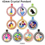 10pcs/lot  Princess glass picture printing products of various sizes  Fridge magnet cabochon