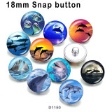 10pcs/lot Marine life glass picture printing products of various sizes  Fridge magnet cabochon